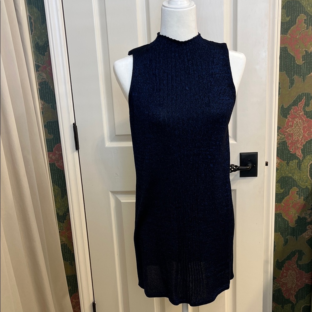 NWT Chico's Midnight Blue Sleeveless Tunic Size 1